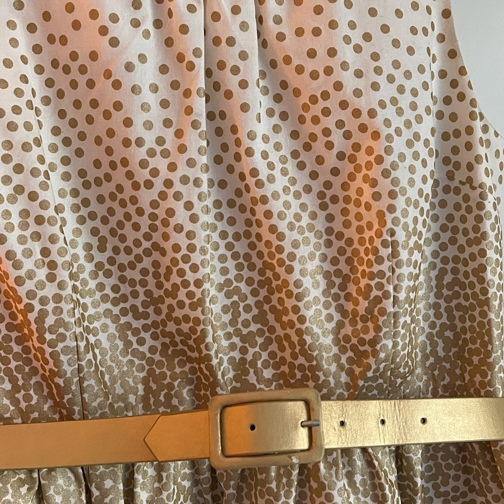 Modcloth Spellbinding Ability Gold Dots Dress, Si… - image 4